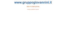 Tablet Screenshot of gruppogiovannini.it